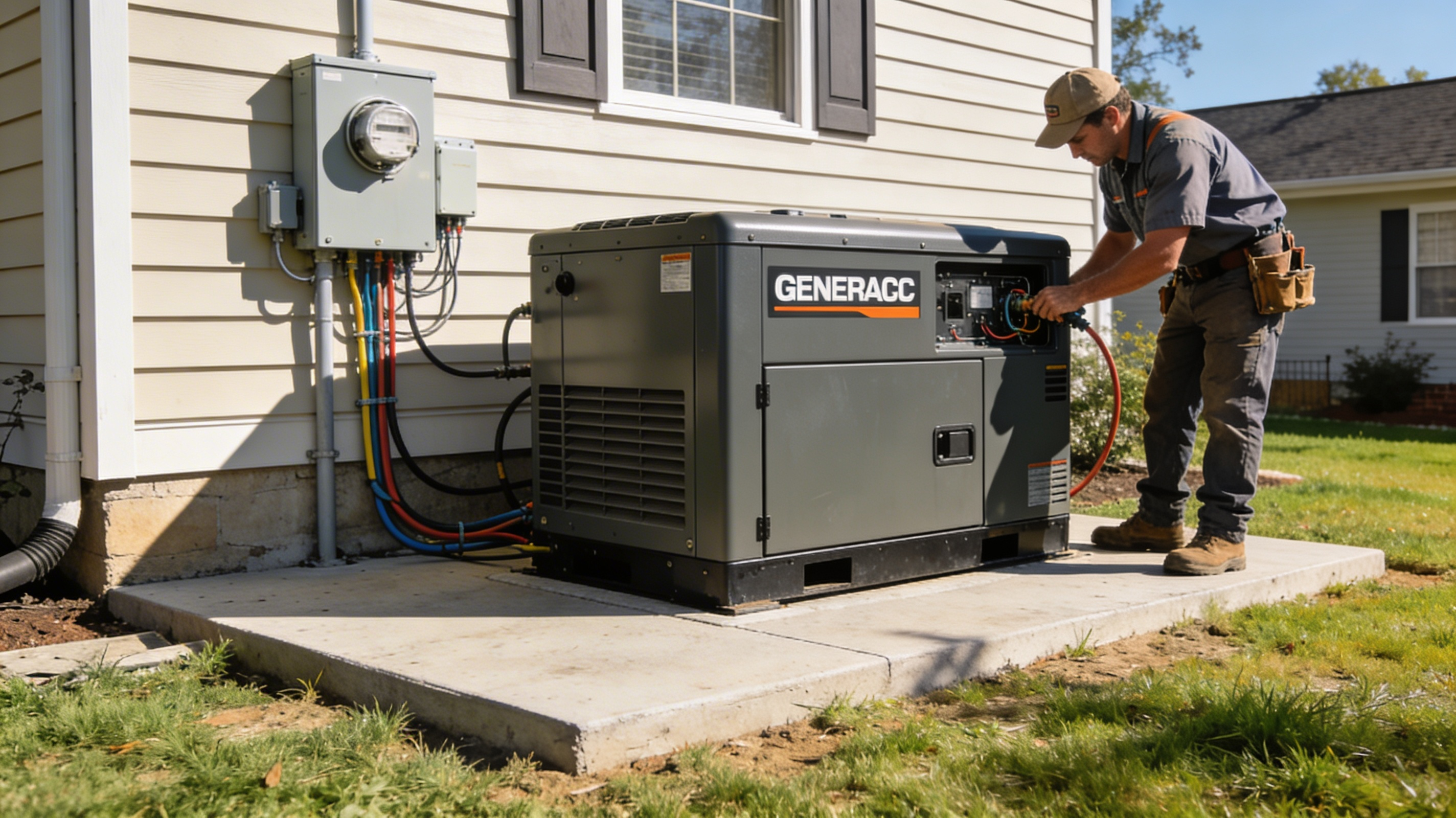 Standby generator installation