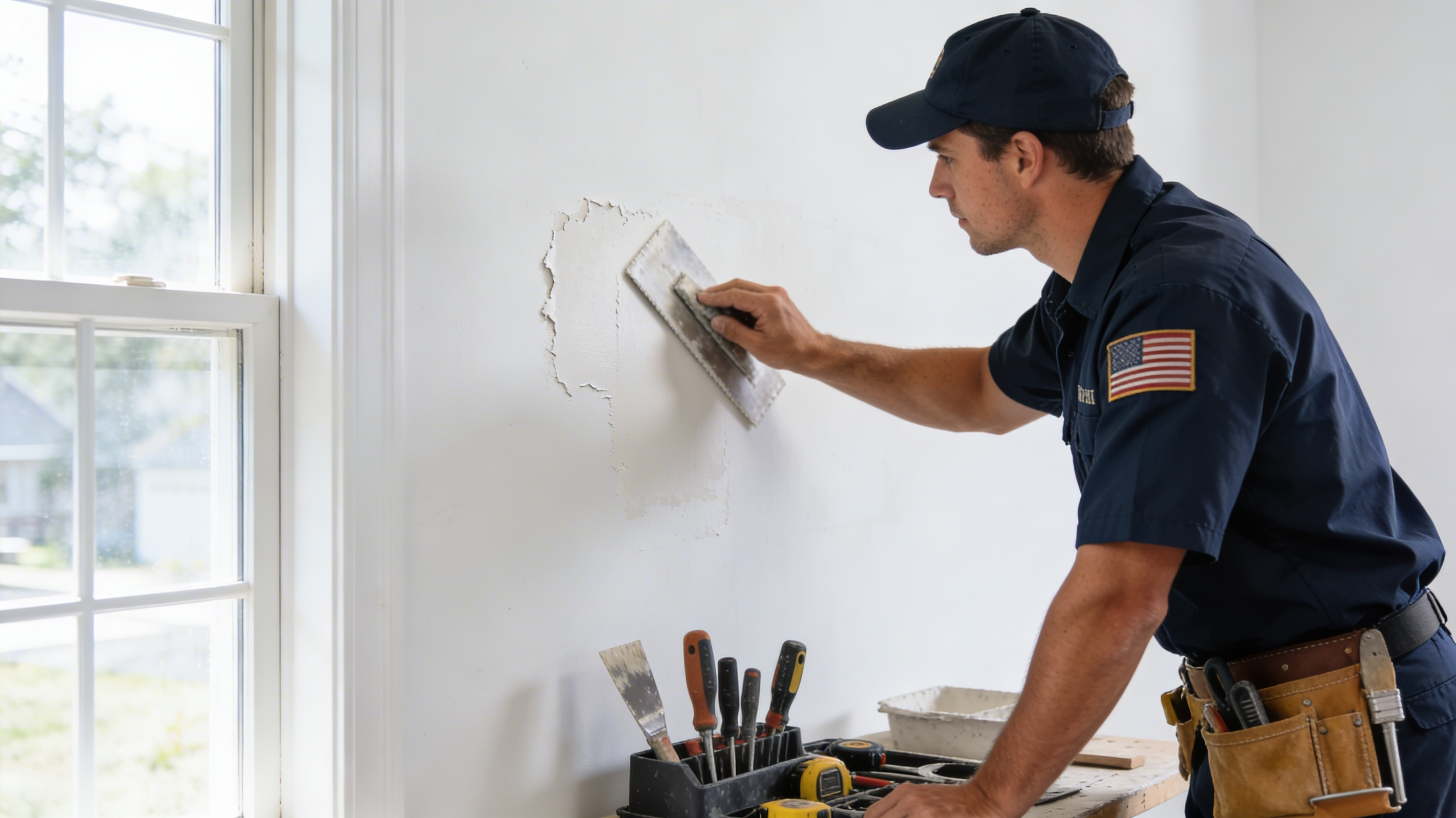 Drywall repair and patching service