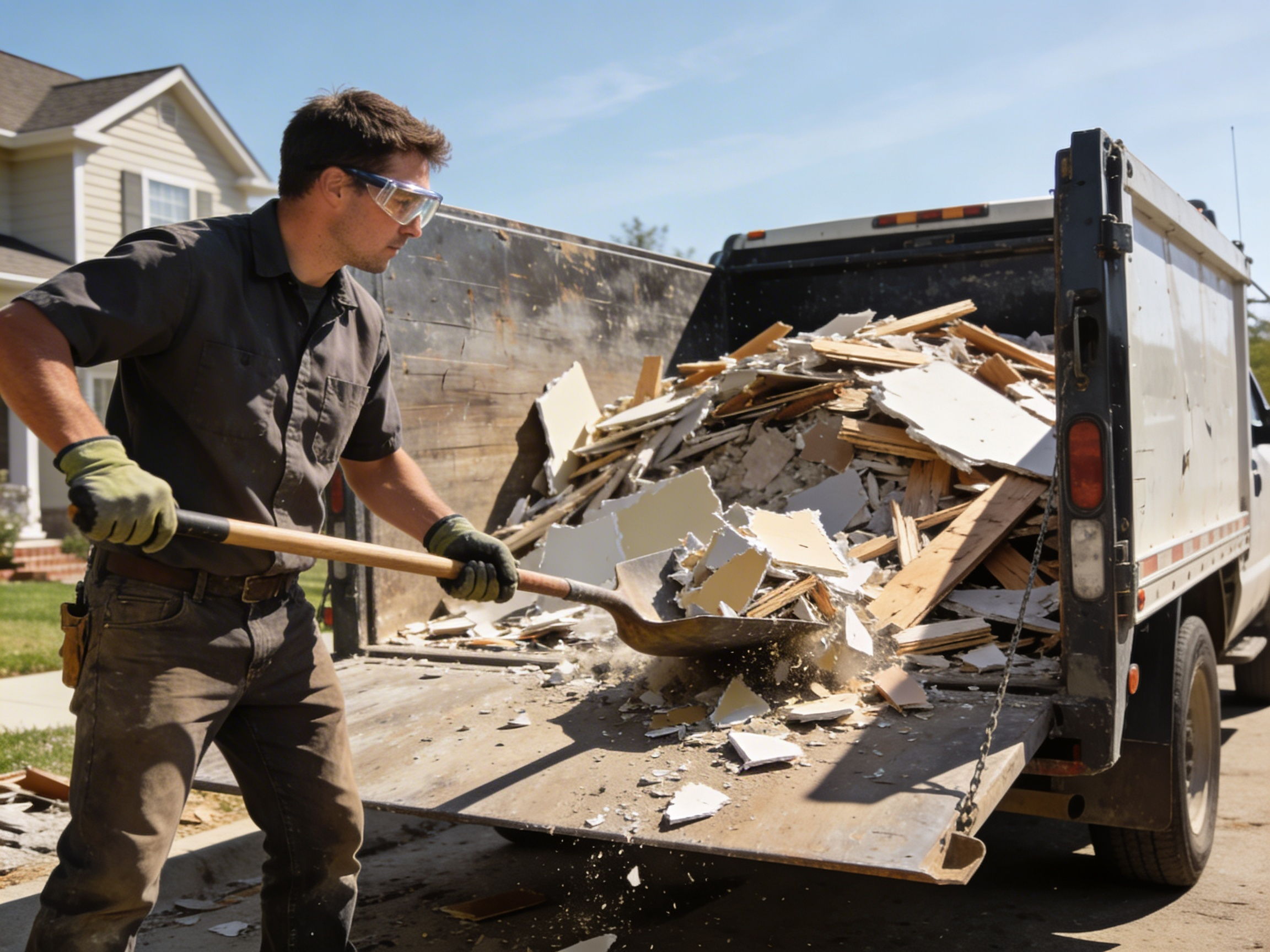 Construction debris hauling