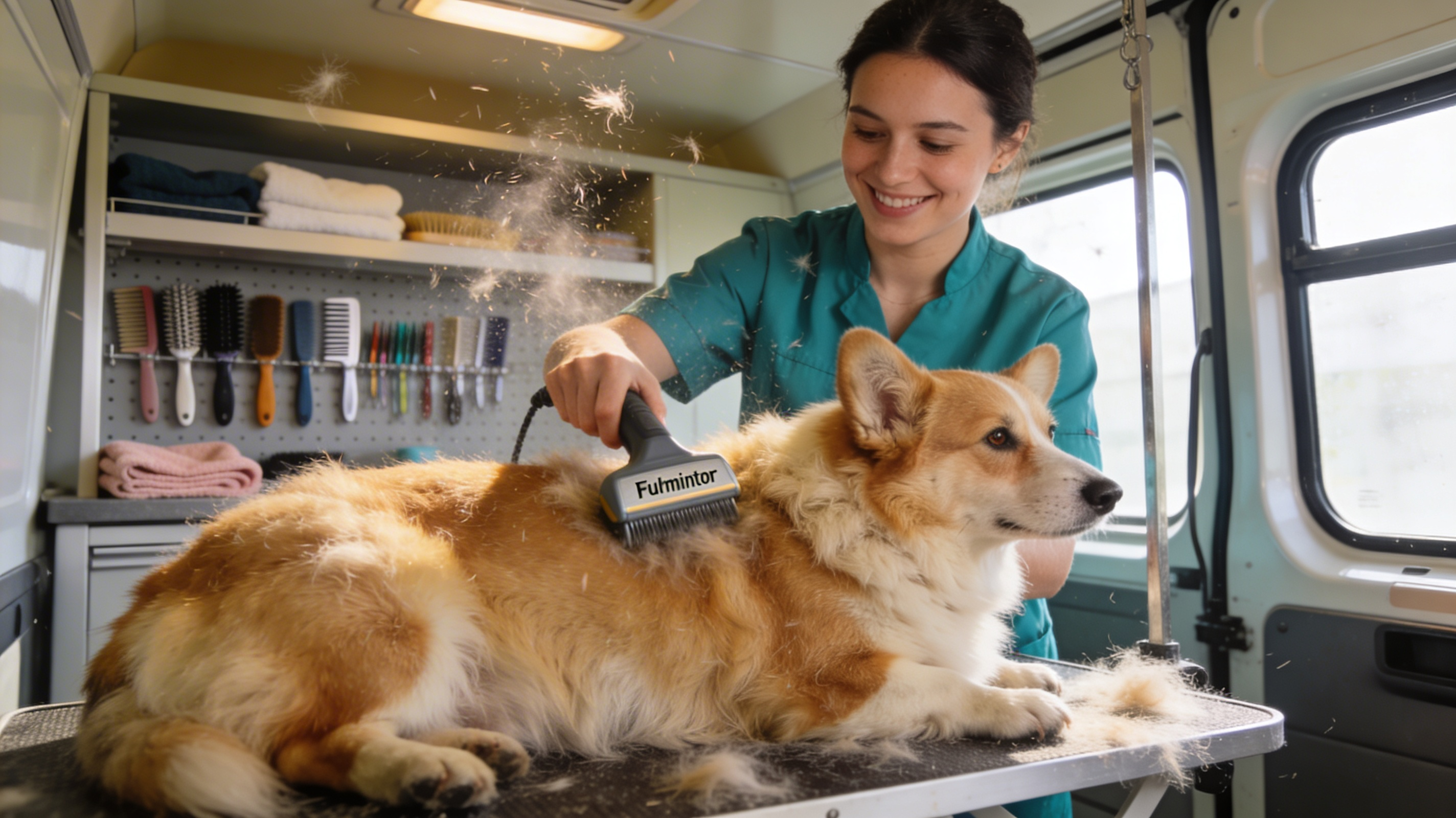 Dog de-shedding treatment